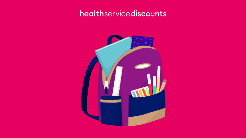 Illustration of school backpack