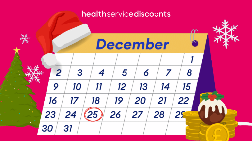 Illustration of Christmas Pay Date Calendar