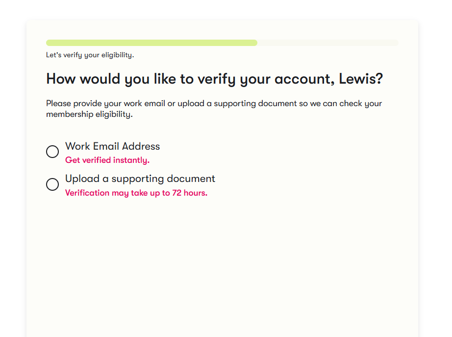 Verify Account